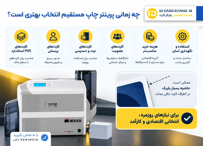 چه زمانی پرینتر چاپ مستقیم انتخاب بهتری است