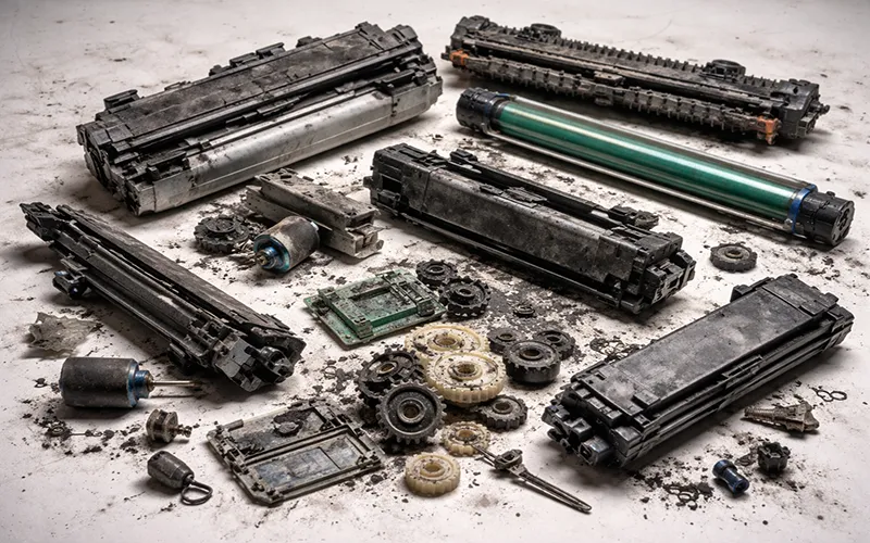 شکستگی قطعات رایج ترین ایرادات پرینتر کارت شناسایی