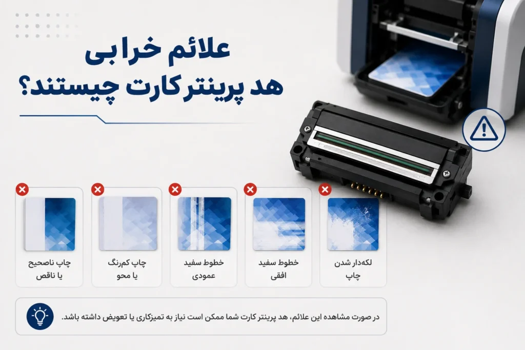 بررسی علائم خرابی هد پرینتر کارت