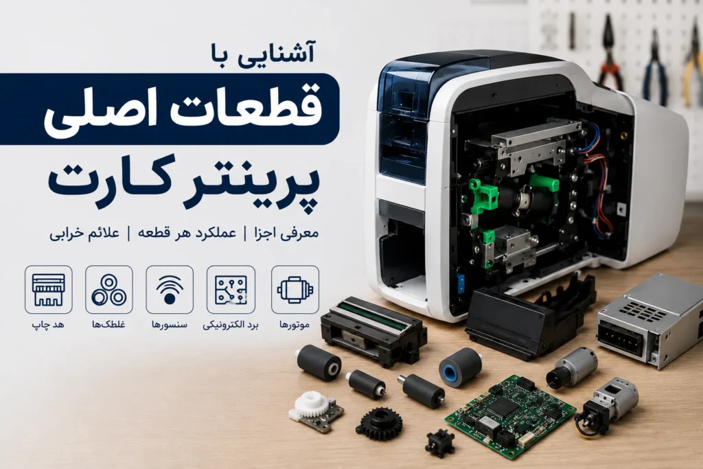 آشنایی با قطعات اصلی پرینتر کارت