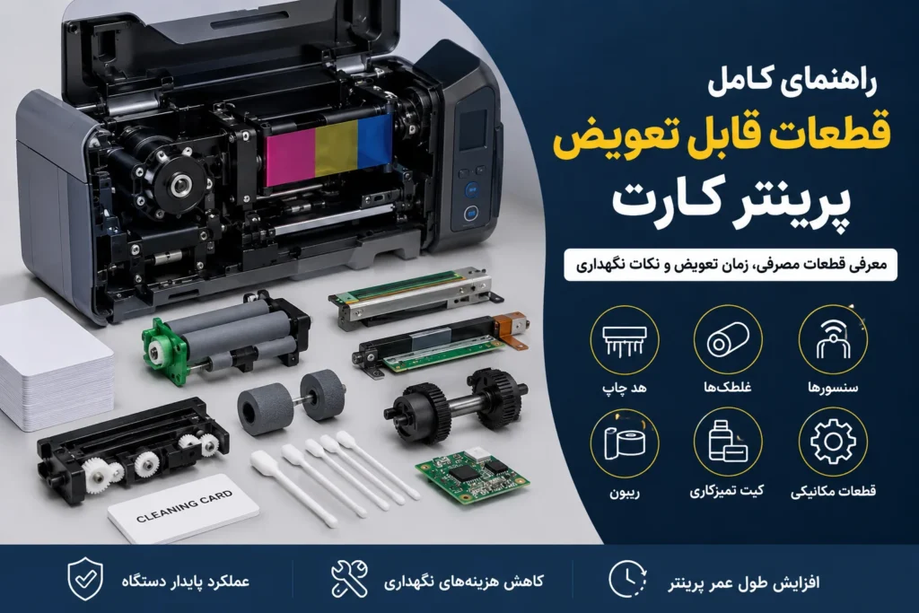 معرفی قطعات قابل تعویض پرینتر کارت