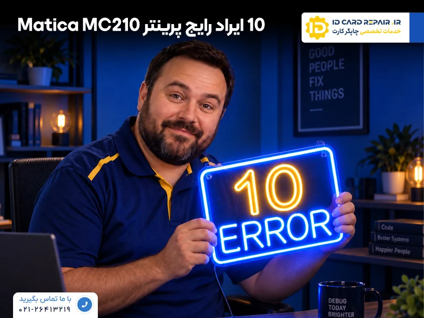 خطاهای متداول پرینتر Matica MC210